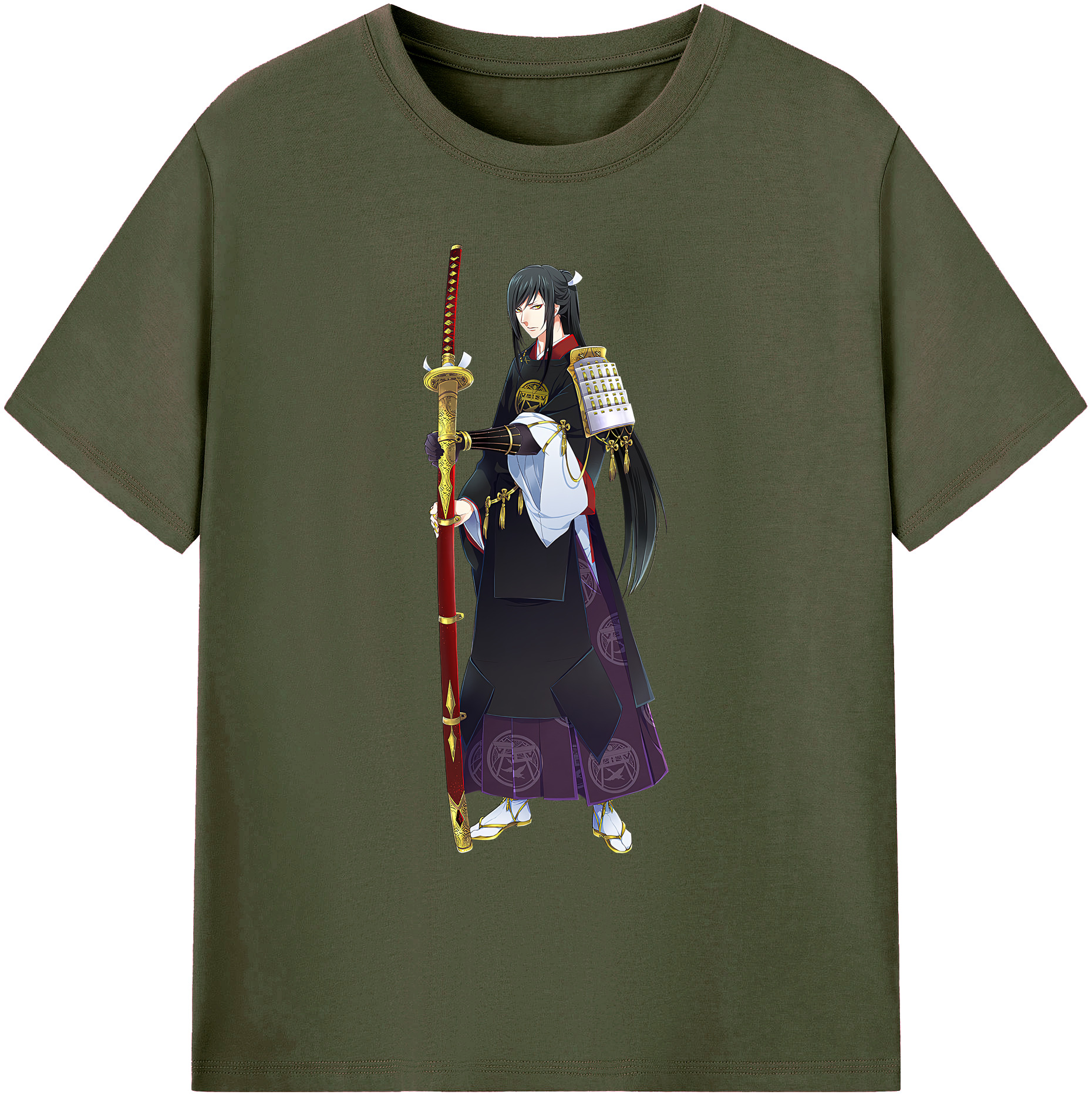（画像用） 刀剣乱舞 Touken Ranbu 綿100％ メンズ半袖Tシャツ｜肌触りやわらか＆通気性